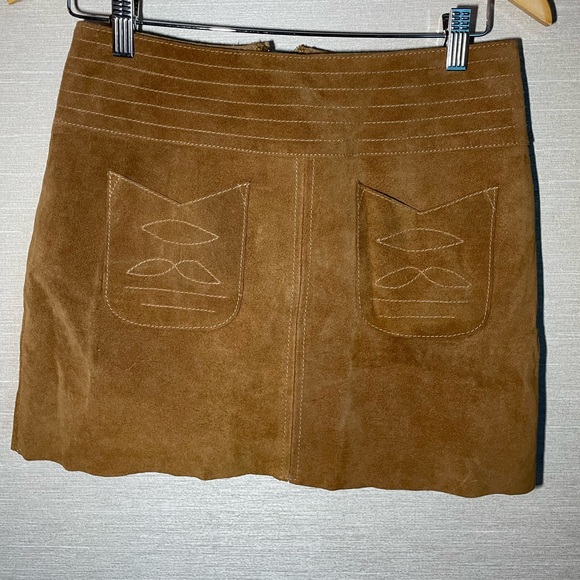 Free People Modern Love Suede Skirt | Size 2 - Picture 3 of 5